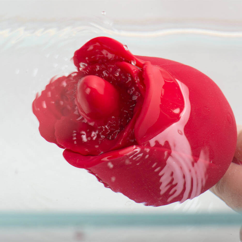Rose Clit Licking Toy with Egg Vibrator